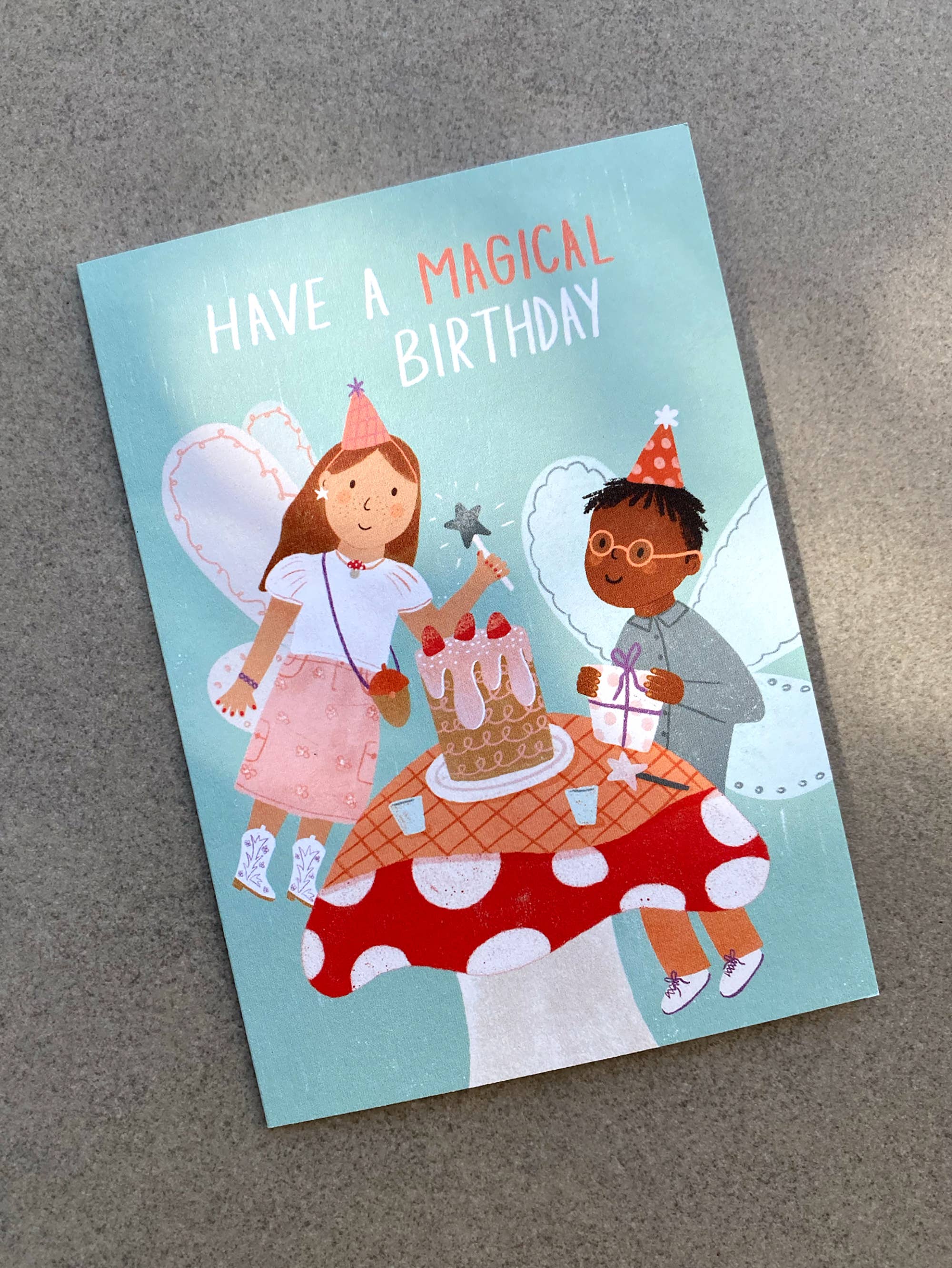 Lauren Sissons Studio - Wholesale Birthday Card - Fairy Party Birthday Card - Cute Kid's Bday Greeting Card1