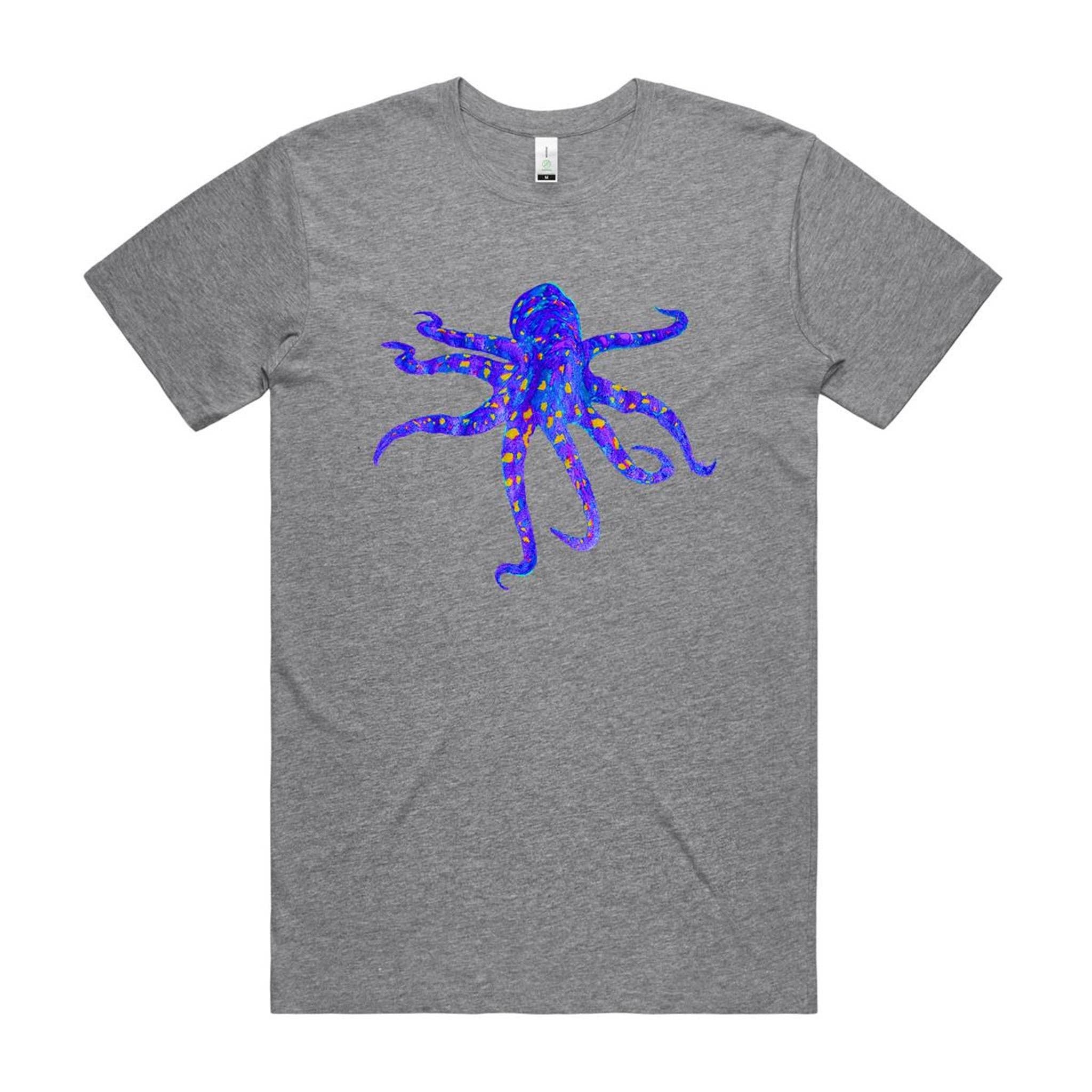 High Tees - Wholesale Screen Printed T-Shirt - Unisex - Blue Ringed Octopus T shirt3
