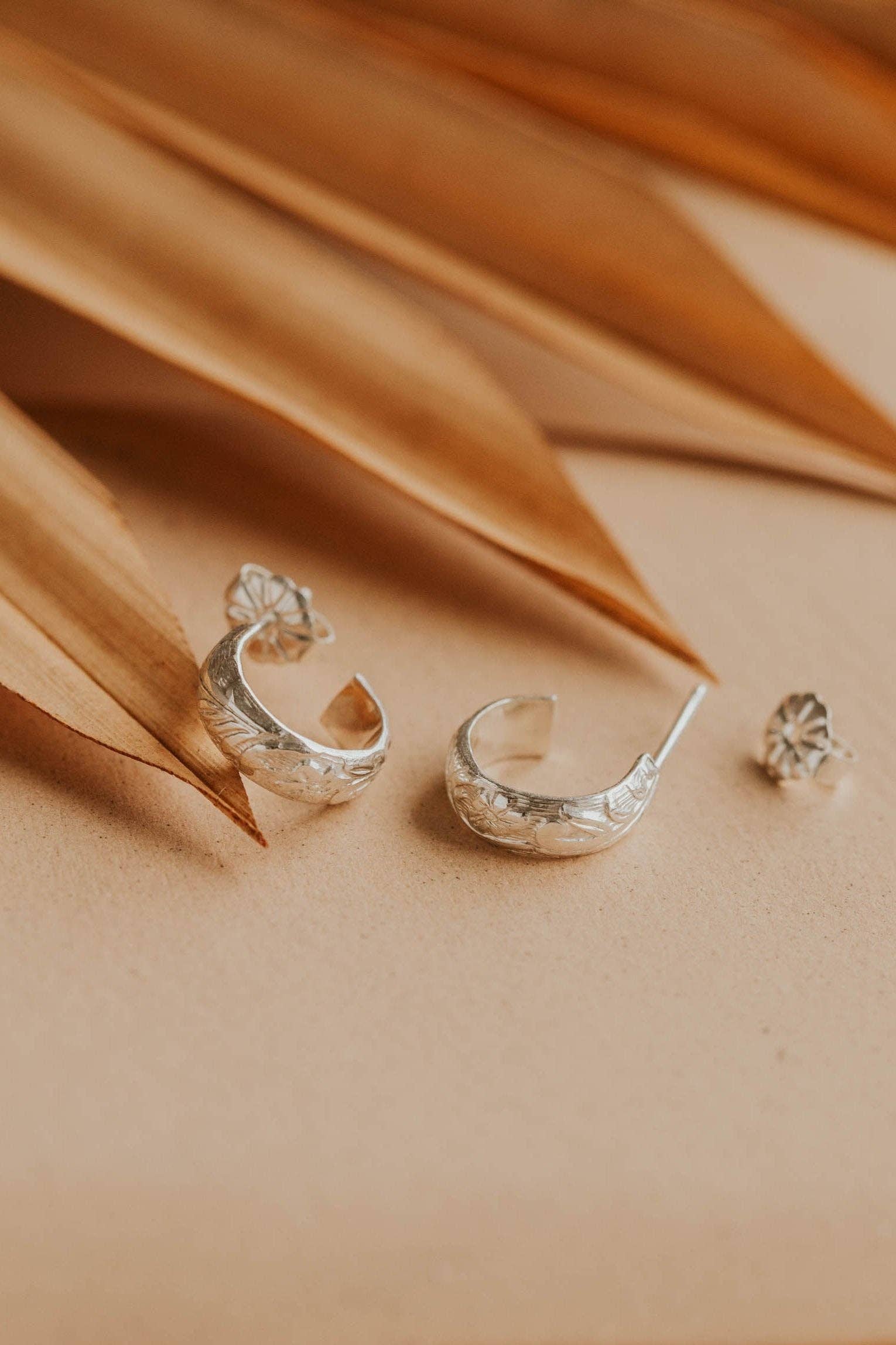 Hello Adorn - Wholesale Hoop Earrings - Baby Flora Hoops | 14kt Gold Fill + Sterling Silver5