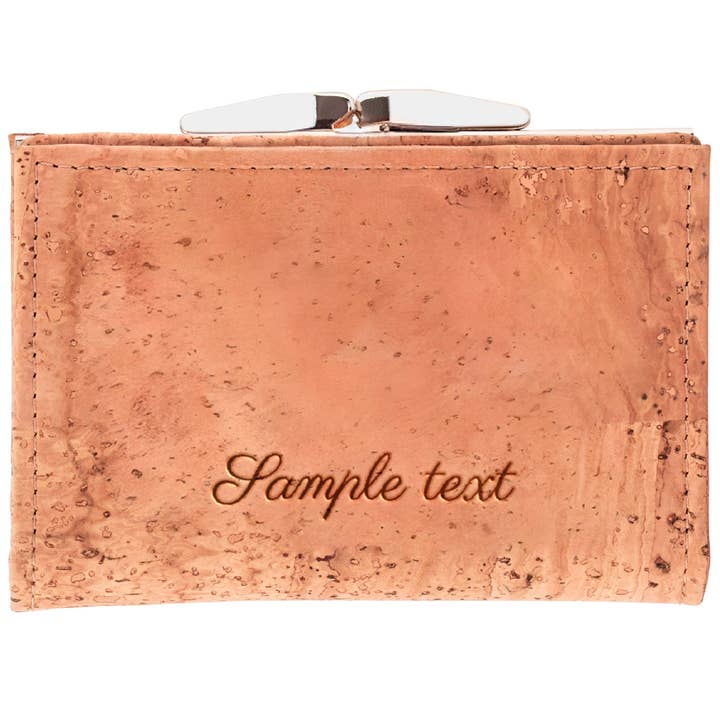 beige Himiko cork wallet for wholesale on Faire