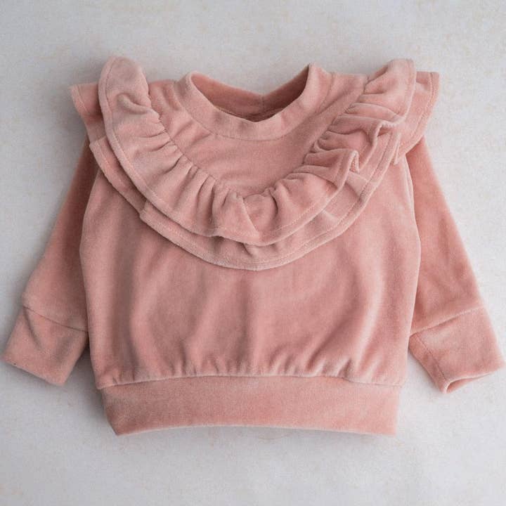 PUFFI - Wholesale Sweatshirt - Kids - Kids’ Cardigan – Fluffy Plush Powder Pink