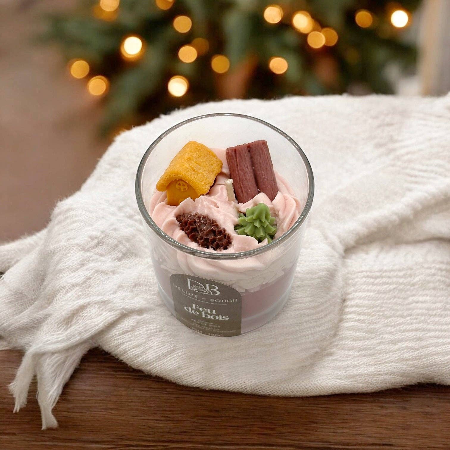 Delice de Bougie - Wholesale Jar/Filled Candle - Whipped cream candle | Wood fire