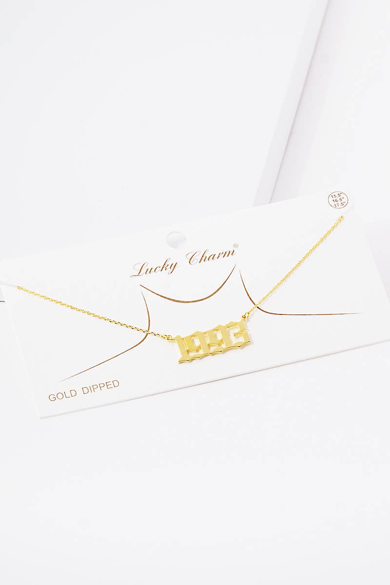 OHBOOBA DESIGN - Wholesale Pendant/Charm Necklace - Gold Plated Birth Year Necklace26