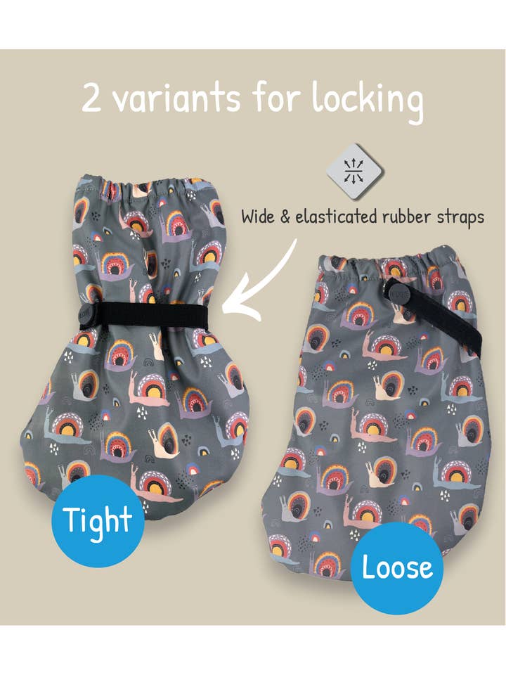 HECKBO – Großhandel Gummistiefel – Kinder – Baby Füßlinge Regenfüßlinge Schnecke - mit Vlies Futter