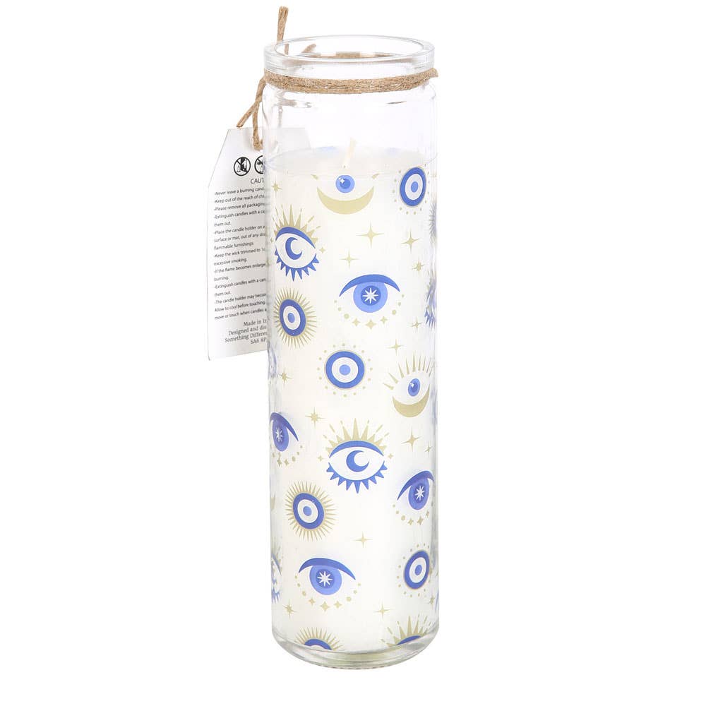 Something Different Wholesale - Wholesale Jar/Filled Candle - All Seeing Eye White Sage Tube Candle1