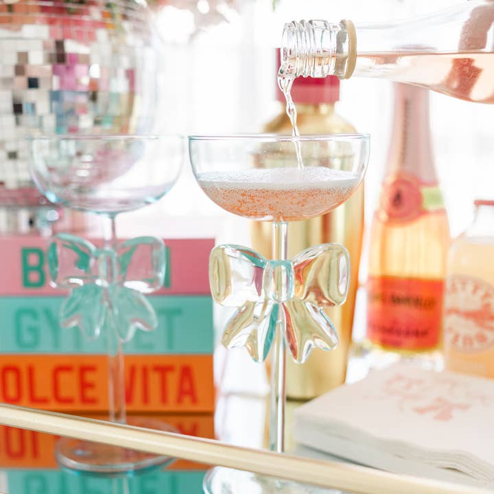 Rock Paper Scissors – Engroshandel Vinglas – Bow & Bubbly - Pink Coupe Vinglas7