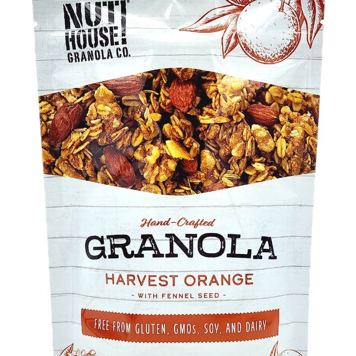 NutHouse! Granola Company - Wholesale Granola - Harvest Orange Granola, 6 x 12oz0