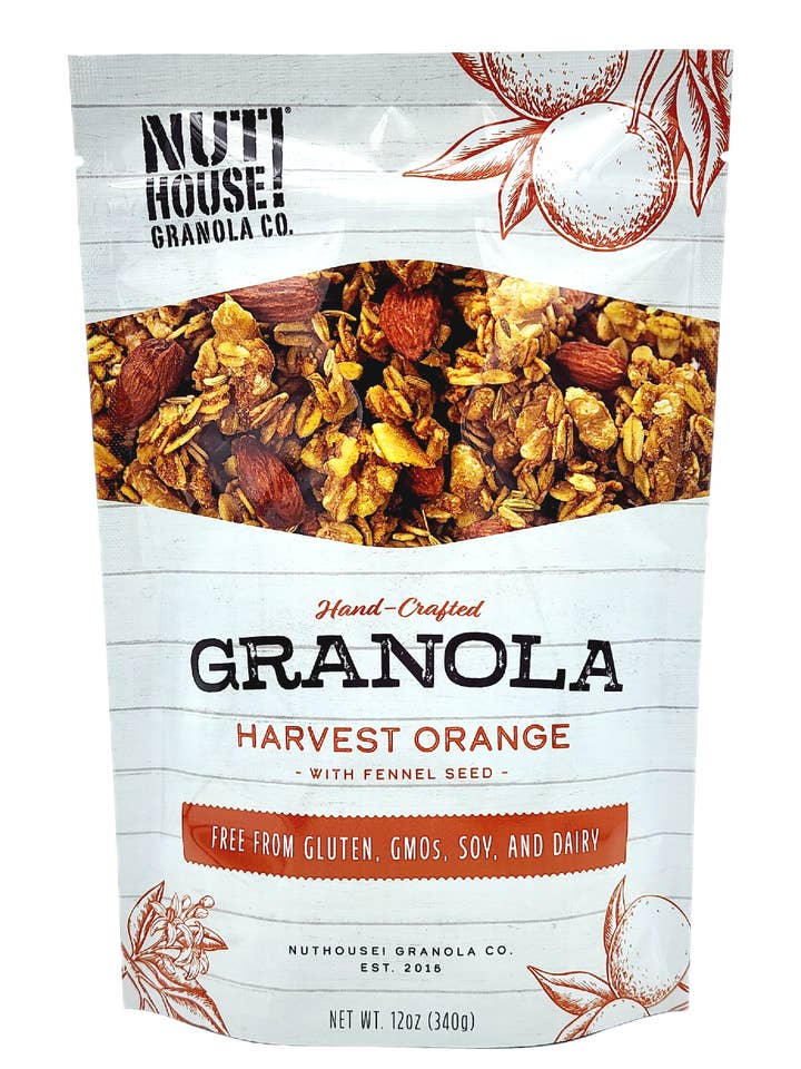 Granola Harvest à l'orange, 6 x 12 oz pour la vente par NutHouse! Granola Company