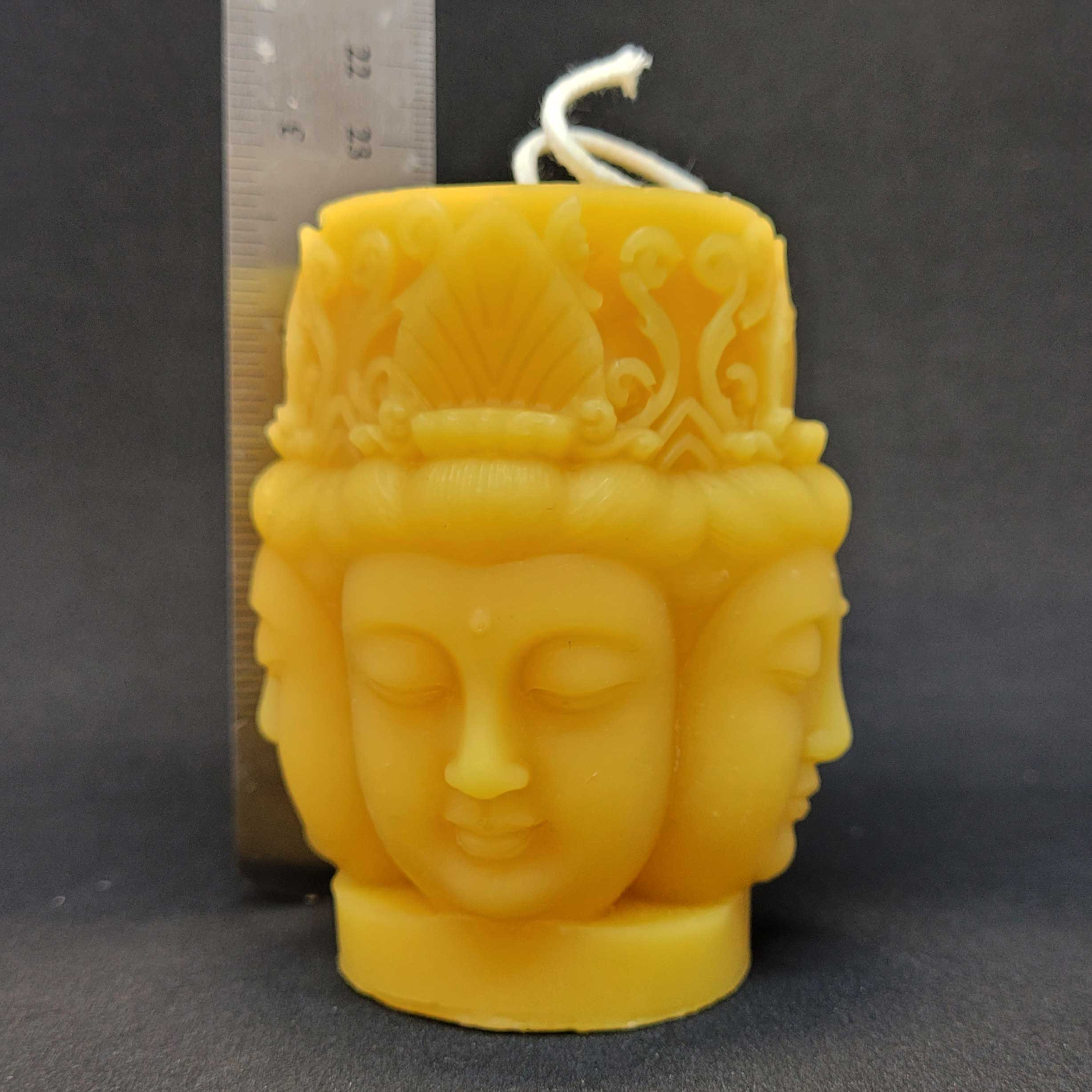 Eastvan bees - Wholesale Novelty Candle - Beeswax Candle- 4 Buddha Pillar2
