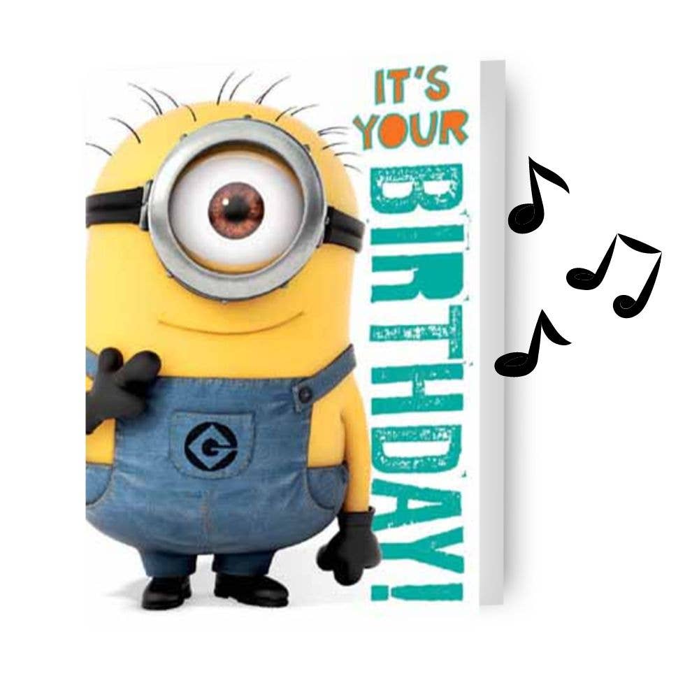 Danilo Promotions Ltd – wholesale Birthday card – Despicable Me Minion Birthday Sound card0