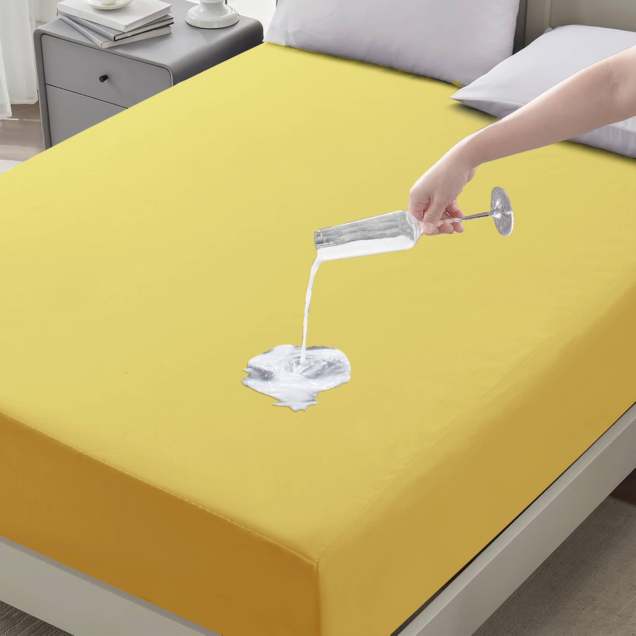 Cotton Passion – wholesale Fitted sheets – Fitted Sheet Waterproof Deep Pocket 30'Bed Sheet Ultra Soft 31