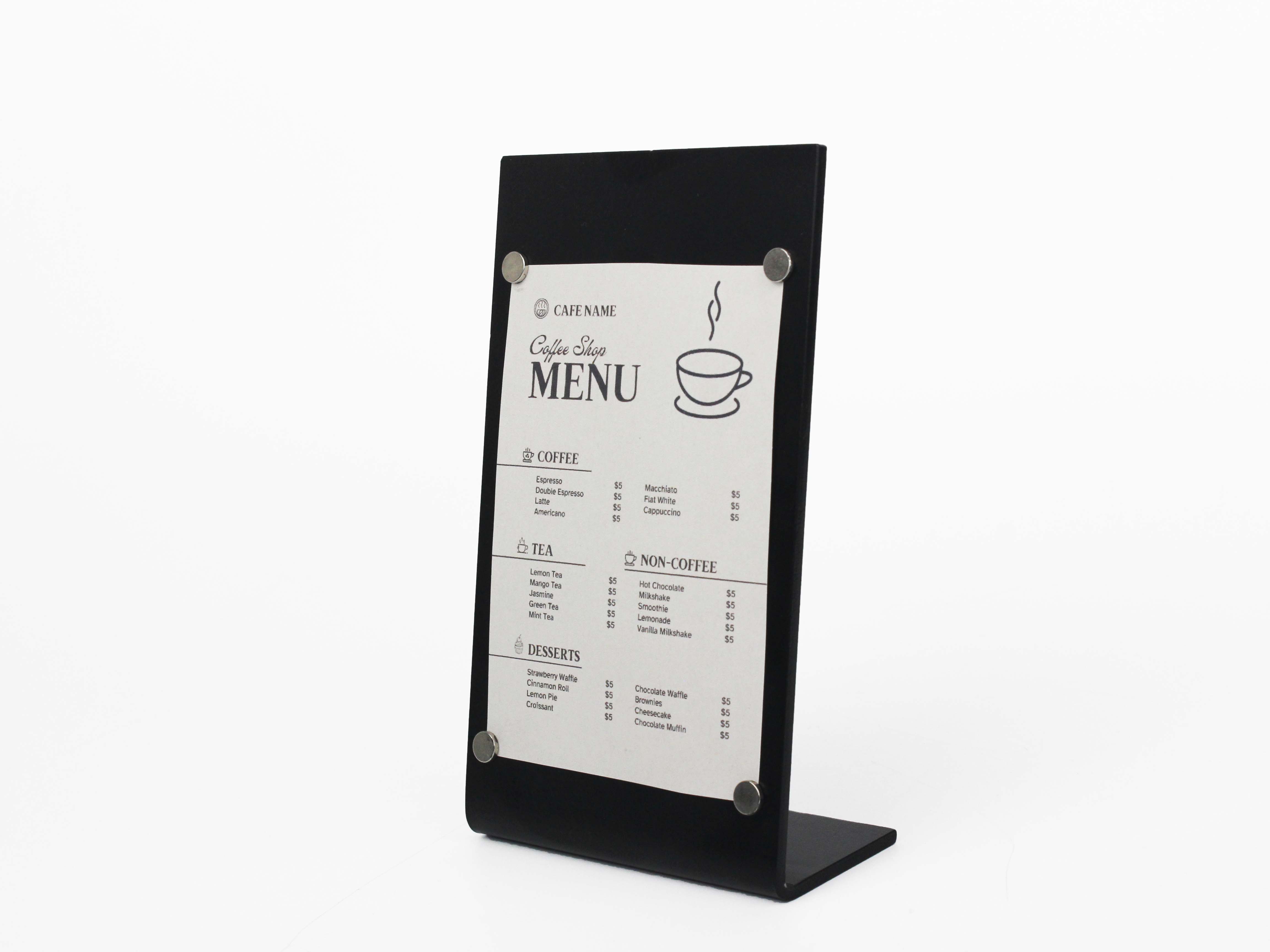 OtimSan - Wholesale Chalkboard - Tabletop Magnetic Menu Board - Set of 61