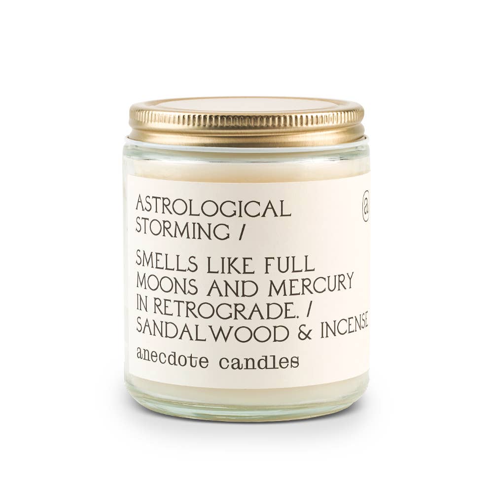 Anecdote Candles – Großhandel Kerze im Glas / gefüllte Kerze – Astrological Storming Duftkerze (Sandelholz & Weihrauch)