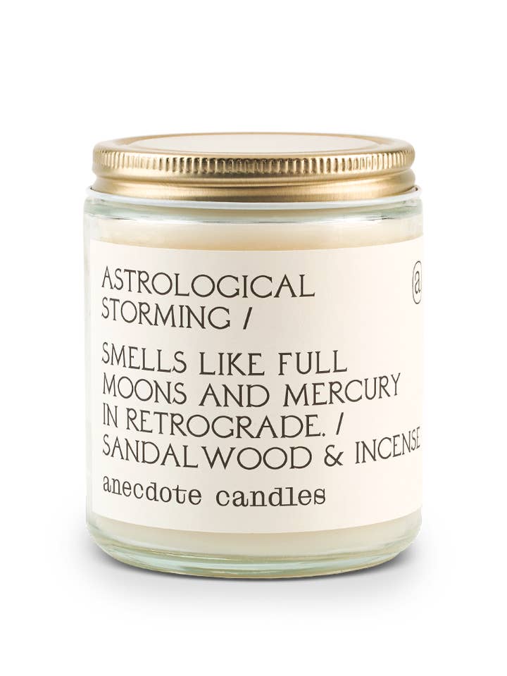 Astrological Storming (Sandalwood & Incense) Candle and other Purchase Wholesale astr the label. Free Returns & Net 60 Terms on Faire trending on Faire.