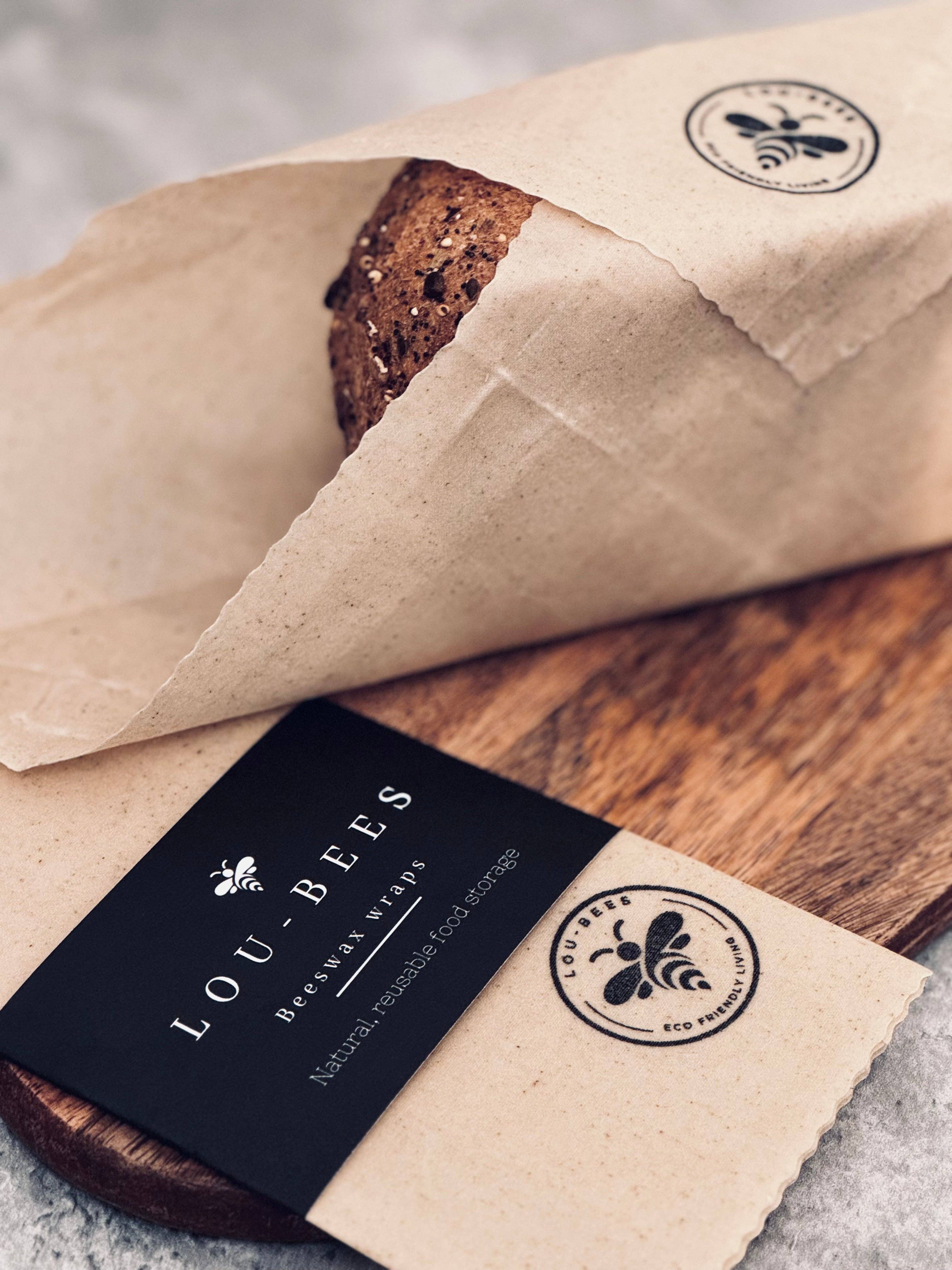 Lou Bees – wholesale Food storage wrap/bag – Lou-bees Closer to Nature 13” beeswax wraps2