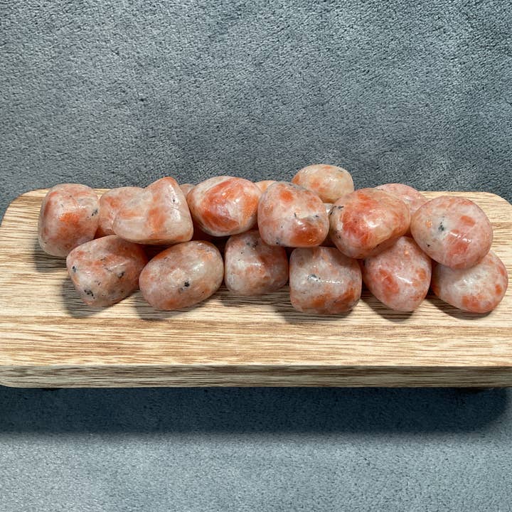 Rock Restock - Wholesale Spiritual Stone/Crystal - Sunstone Tumbled Stones - 1 lb