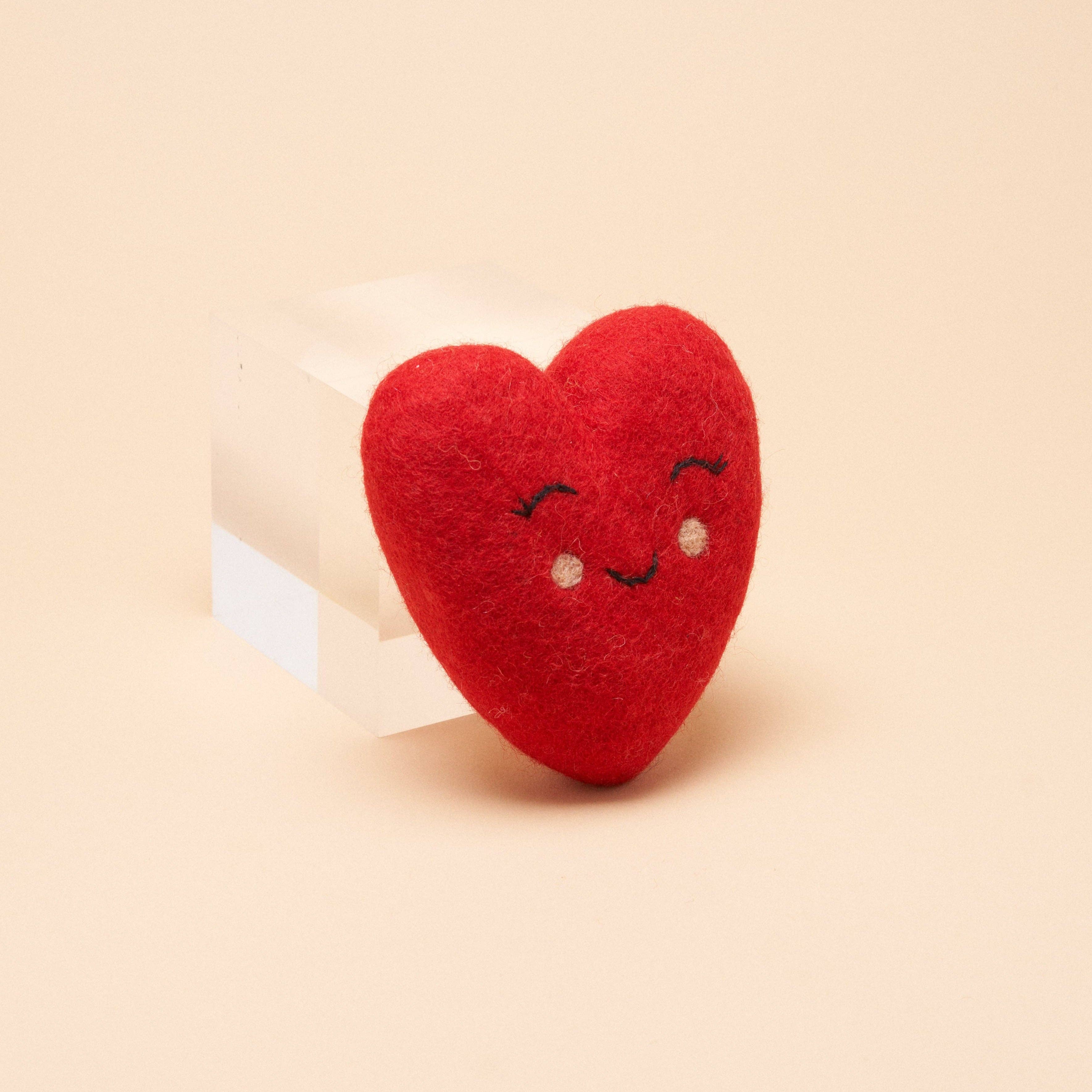 Red Handrolled Heart Toy for wholesale on Faire