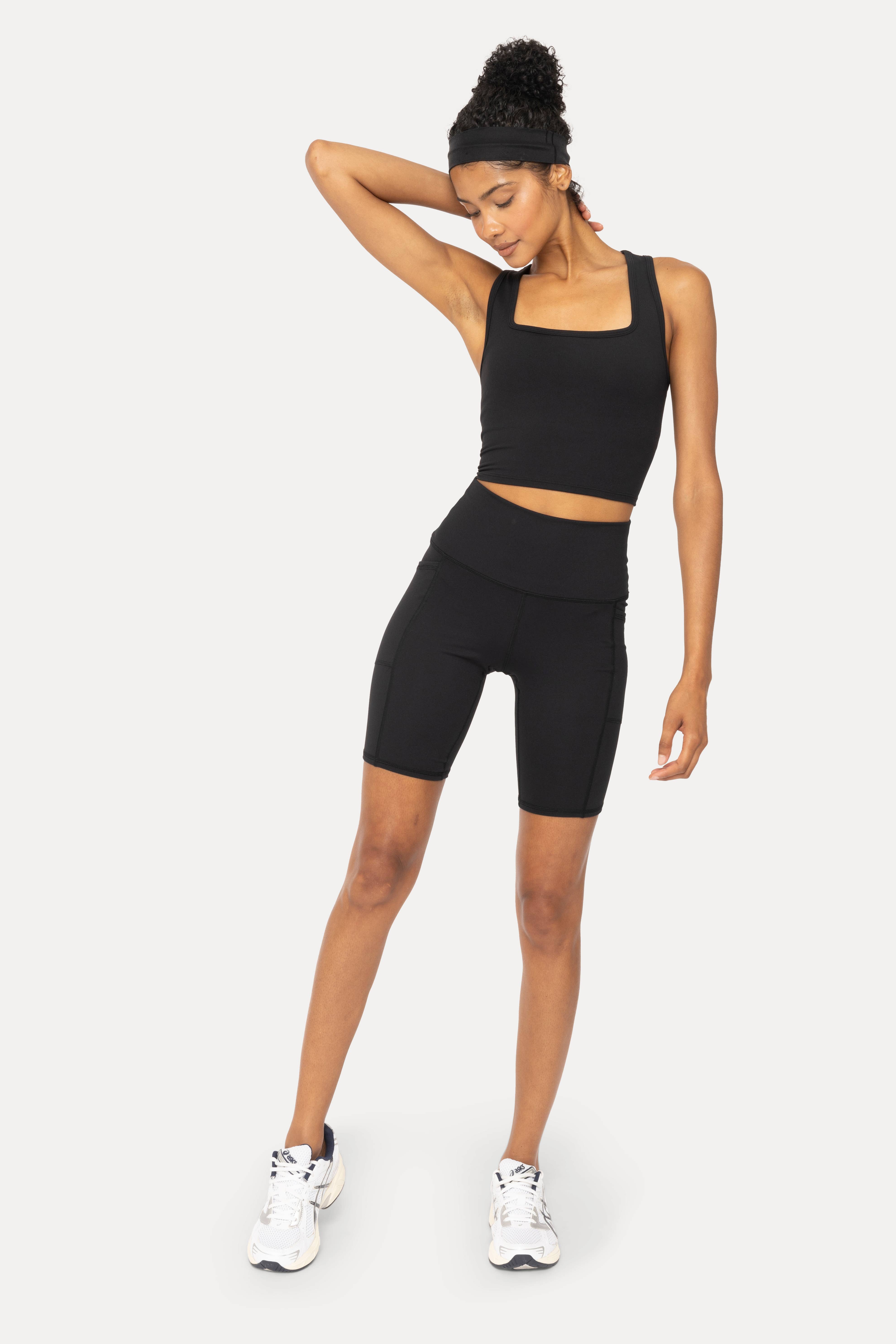 Mono B - Wholesale Athletic Shorts - Women's - Tapered Band Essential Biker Shorts11