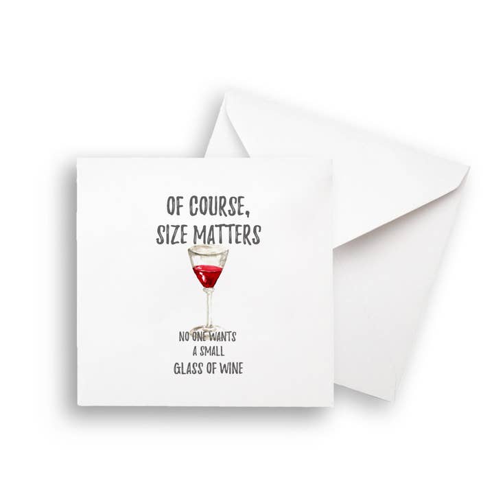 French Graffiti - Wholesale Tea Towel - Of Course Size Matters5