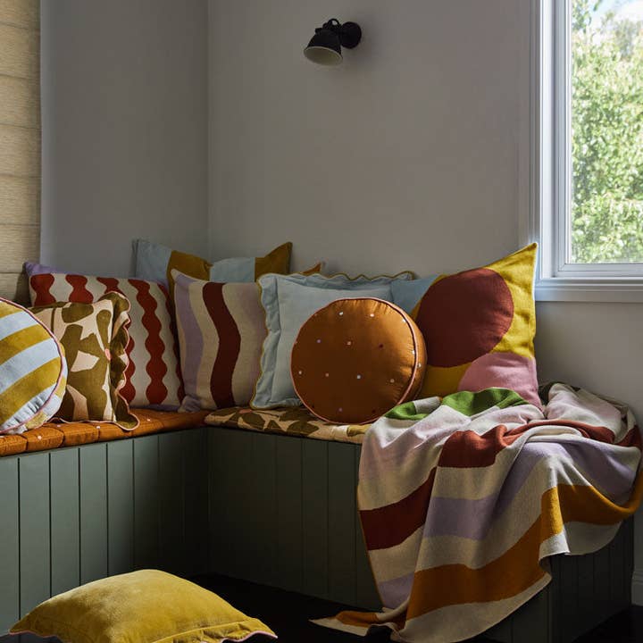 Mosey Me - Wholesale Throw/Decorative Pillow - Olive Poppy Cushion4