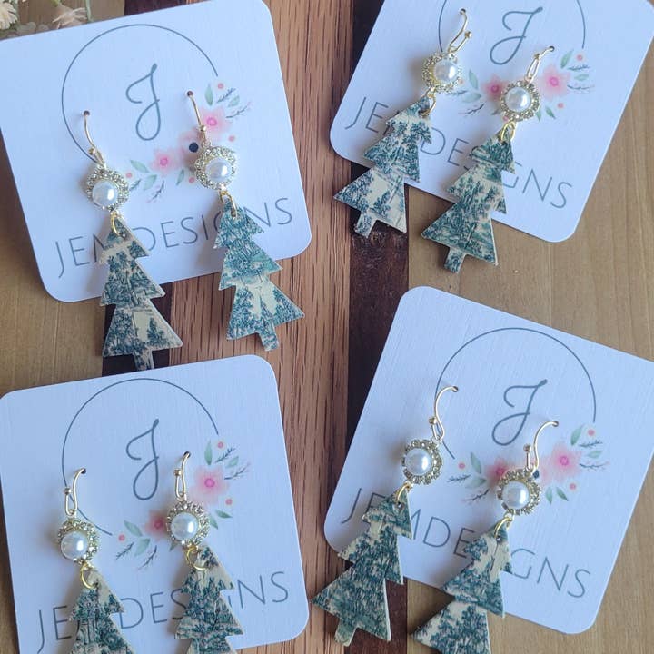 JEMdesigns - Wholesale Dangle Earrings - Christmas Tree Earrings2