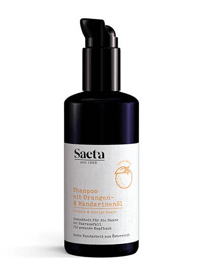 Shampoo con olio di arancia e madarina per cuoio capelluto normale/grasso 200ml per la vendita all'ingrosso da parte di Saeta