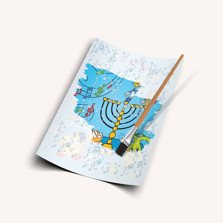 Chanukah Aqua Art for wholesale by Ner Mitzvah