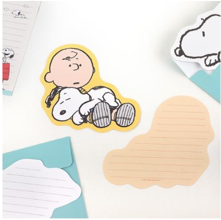 BCZShop - Wholesale Stationery/Notecard Set - PEANUTS SNOOPY LETTER SET - CHARLIE1