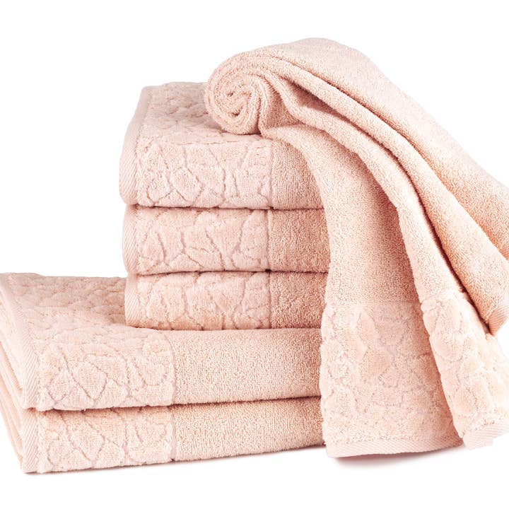 Bath towel Stones pink for wholesale by my cocooning