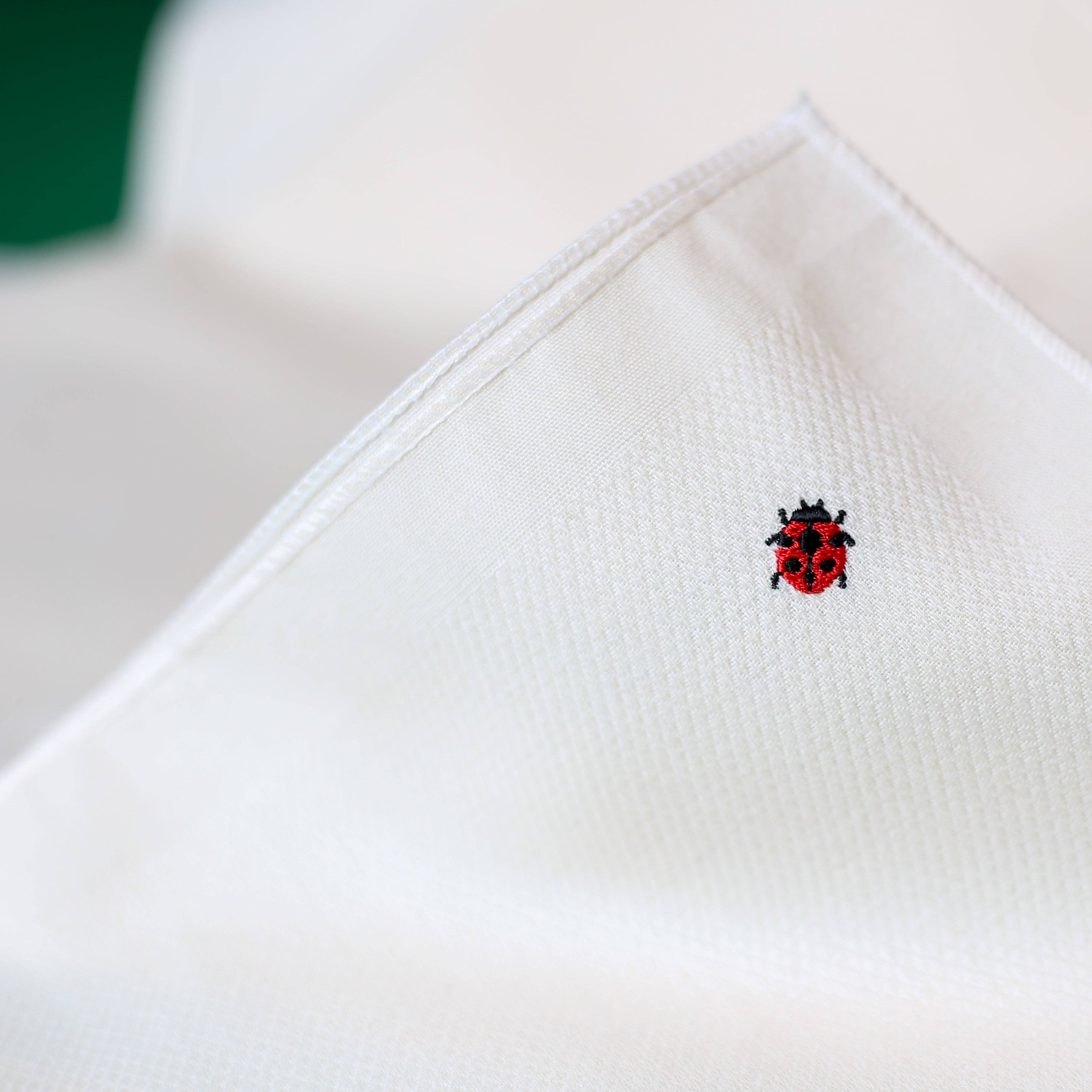 Hanky Gang - Wholesale Handkerchief - Unisex - Organic Hanky That Plants a Tree with 🐞 Ladybug Embroidery2