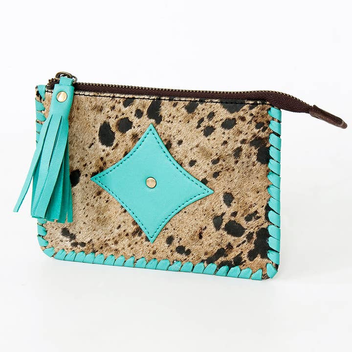 LS Western - Wholesale Coin Purse - Women's - ADBGD165 Coin Hair-On Genuine Western Leather Women Bag