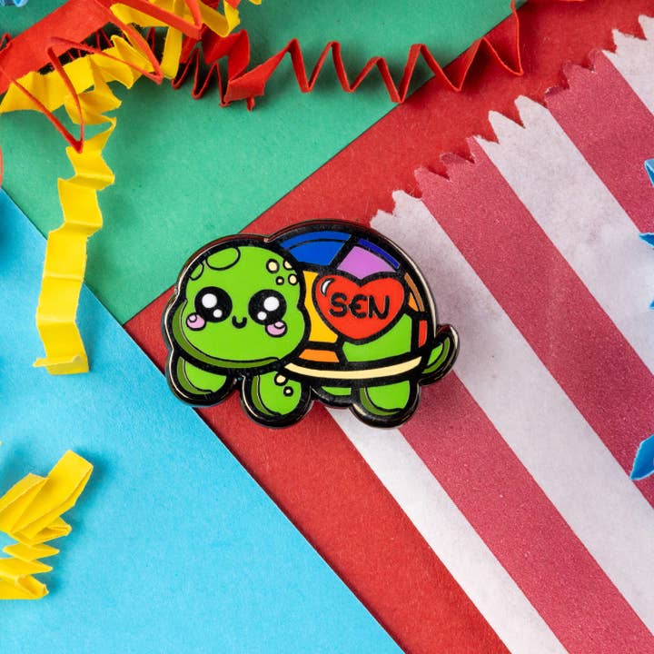 Innabox Ltd - Wholesale Lapel Pin/Button - Speshell Educational Needs Tortoise Enamel Pin - SEN - Special Educational Needs2