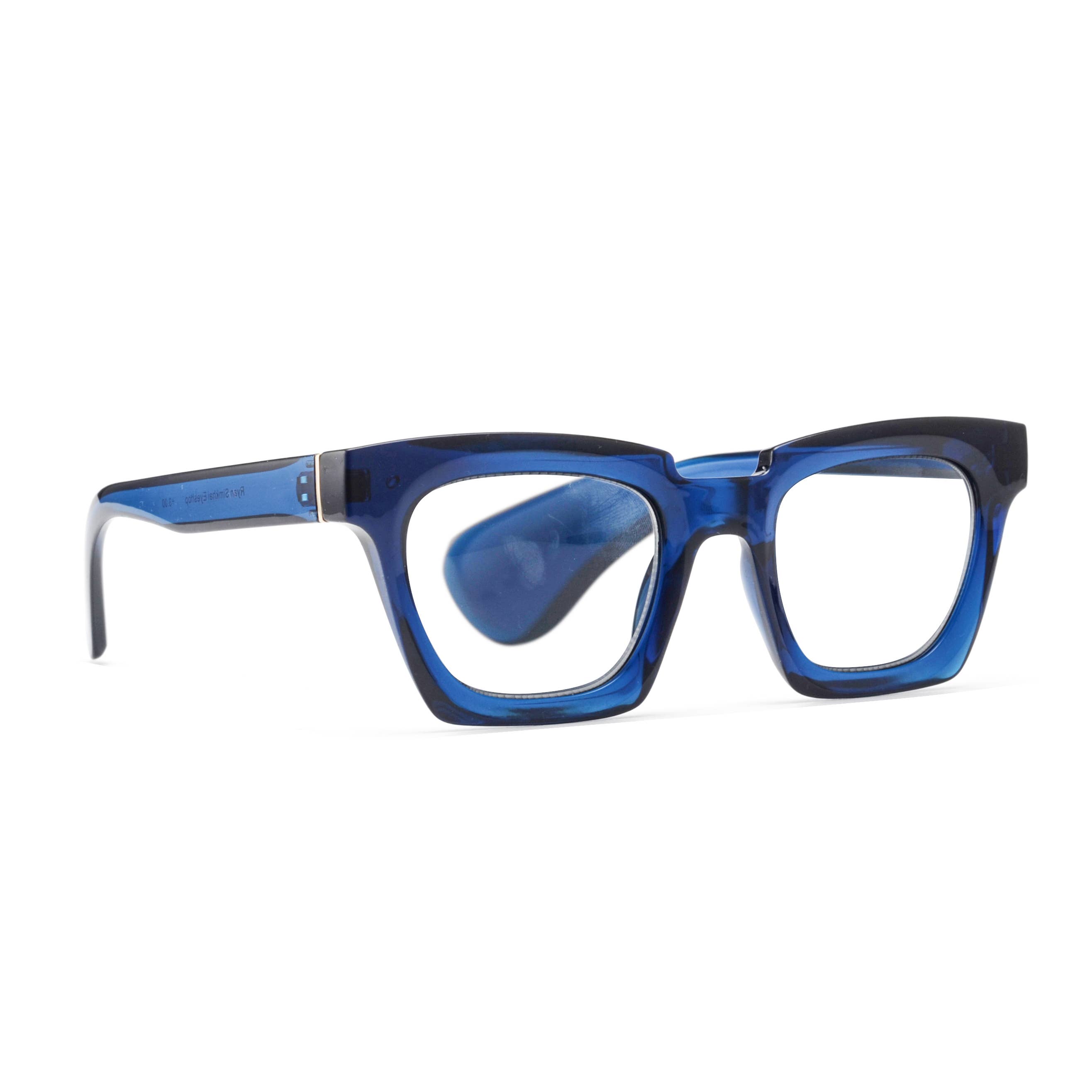 Ryan Simkhai Eyeshop - Wholesale Eyeglasses - Women's - DREW | TRANSPARENT NAVY BLUE | Progressive Blue Light2