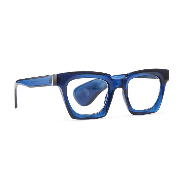 Ryan Simkhai Eyeshop – Óculos - Mulher por atacado – DREW | TRANSPARENTE AZUL MARINHO | Luz Azul Progressiva2