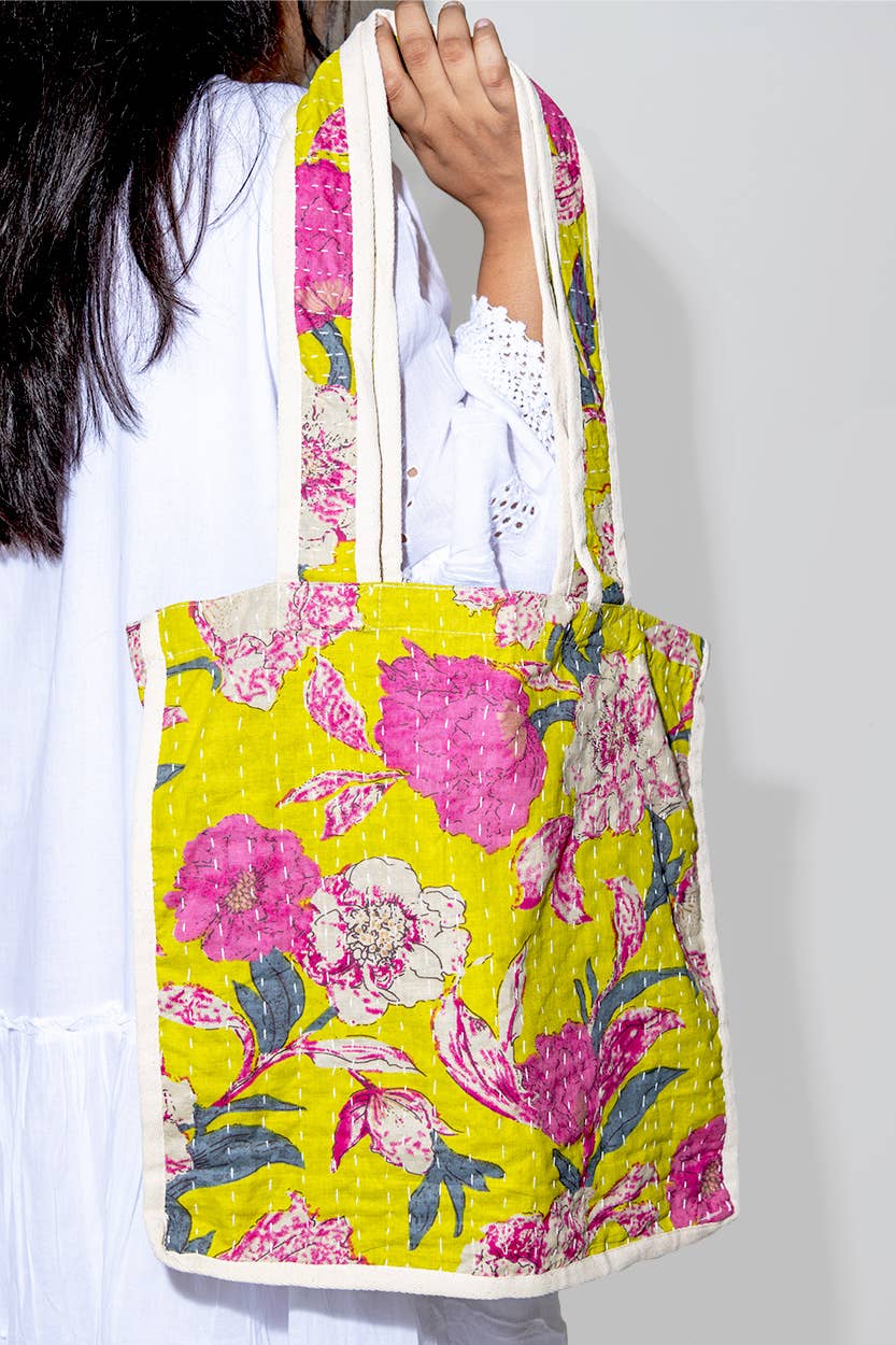 Sevya Handmade – Engroshandel Tote bag - Dame – Kantha indkøbsnet fra Sevya Handmade5