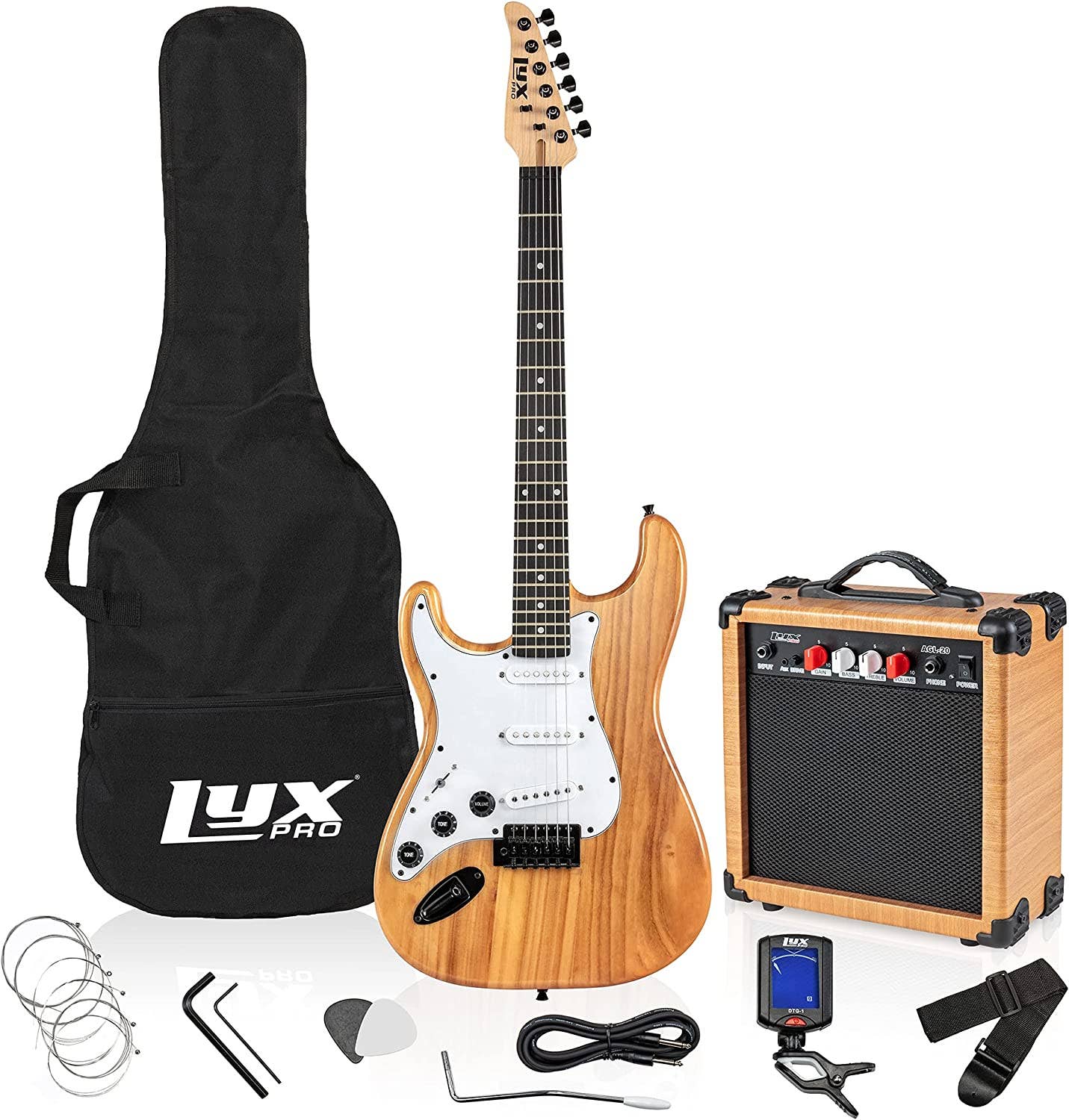 LyxPro - Wholesale Musical Instrument - Beginner 39” Electric Guitar Kit & Starter Set Accessories3