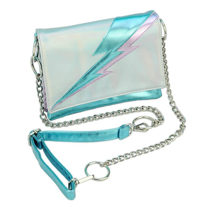 Betsy Dare - Wholesale Clutch Bag - Women's - Lightning Bolt Romy Convertible Clutch in Iridescent Dream1