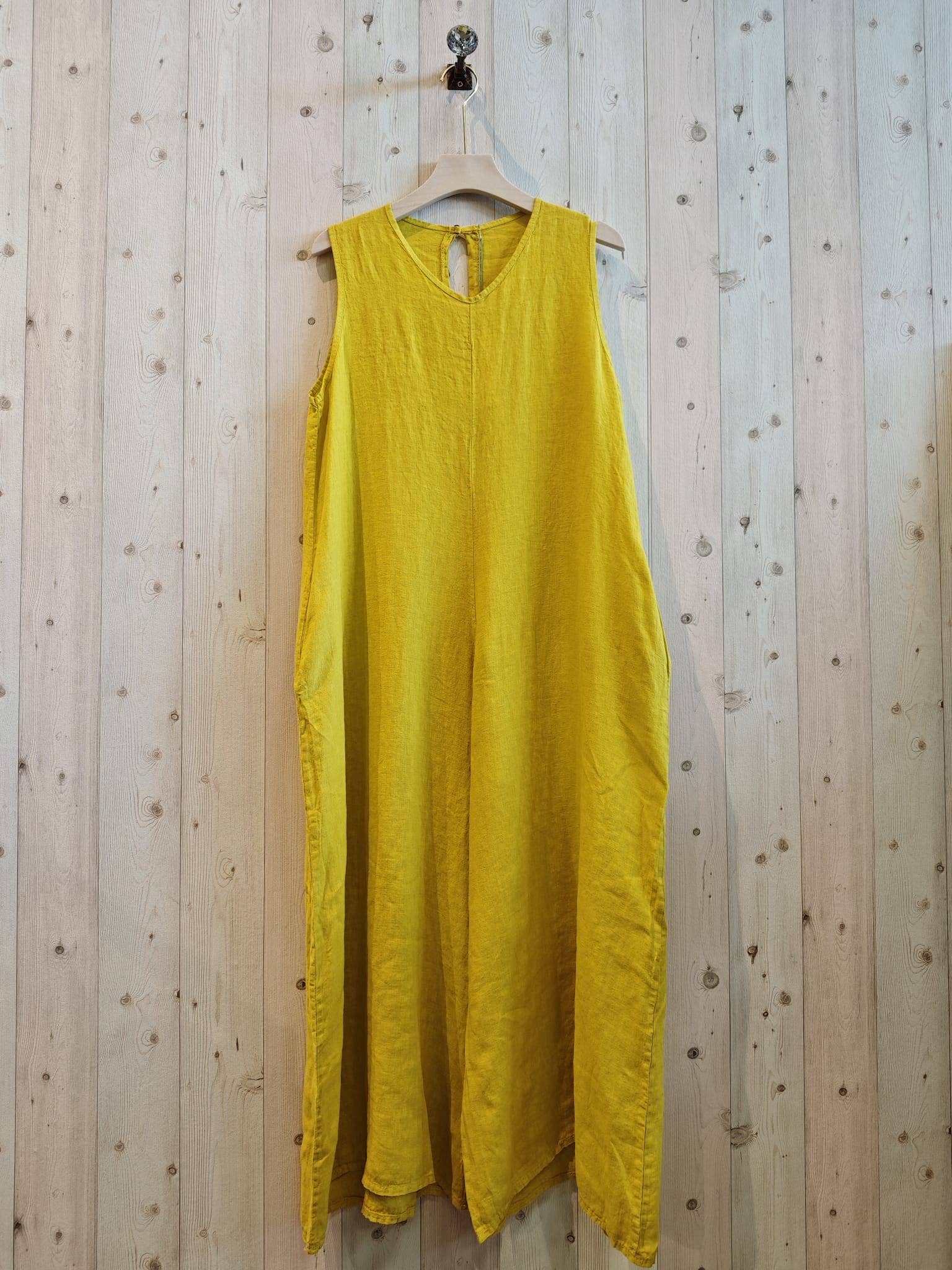 Linen & More - Wholesale Dress - Women's - REF 14580 SLEEVELESS JUMPSUIT 100% LINEN3