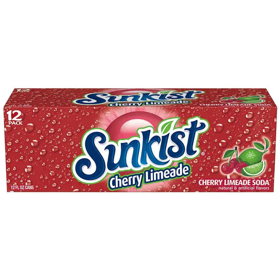 Echo Sales Canada - Wholesale Soda/Carbonated Drink - Sunkist Cherry Limeade Soda, 12 fl oz cans, 12 pack2