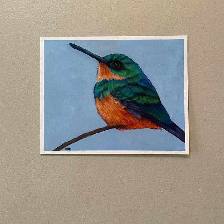 Hummingbird Fine Art Print for wholesale by Darya M Bowskill