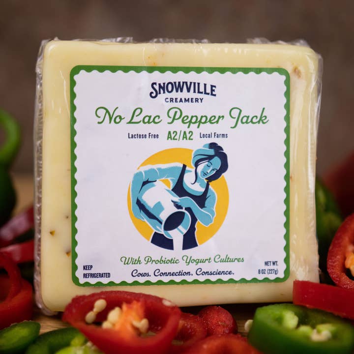 No Lac Pepper Jack for wholesale by Snowville Creamery