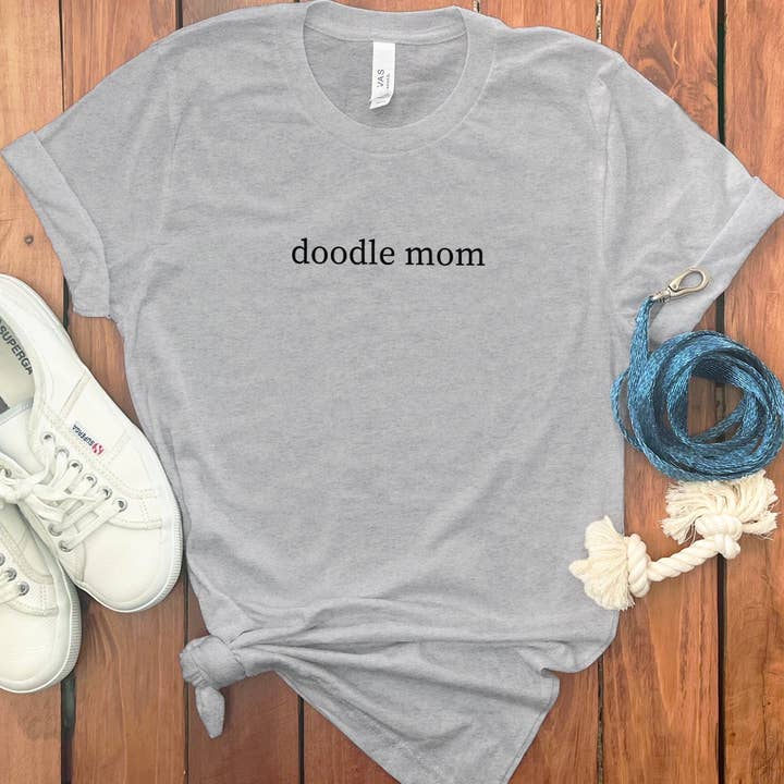 Doodle Mom Minimalist T-Shirt for wholesale by Puppy Jo