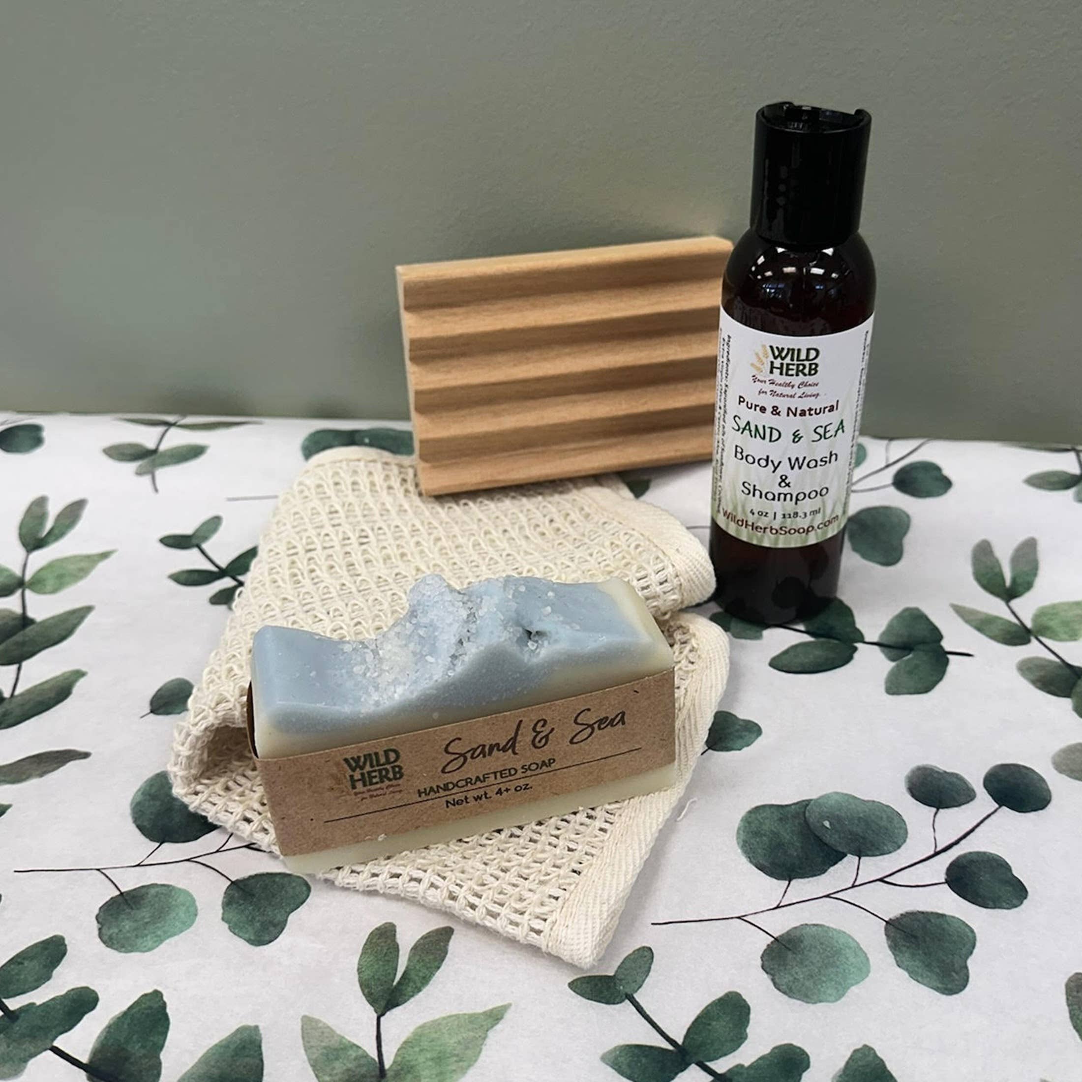 Wild Herb Soap Co - Wholesale Soap set - Gift Set Natural Soap Bar Liquid Cloth Dish Eco Friendly 2