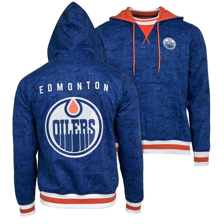 Edmonton Oilers Crew Neck Hoodie for wholesale by FE