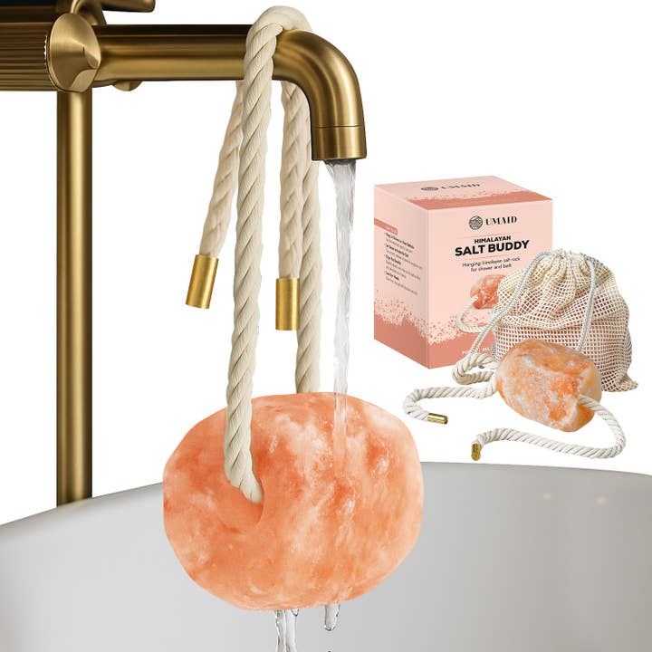 UMAID Salt Buddy™ Hanging Salt Rock for Shower & Bath for wholesale by UMAID PRODUCTS