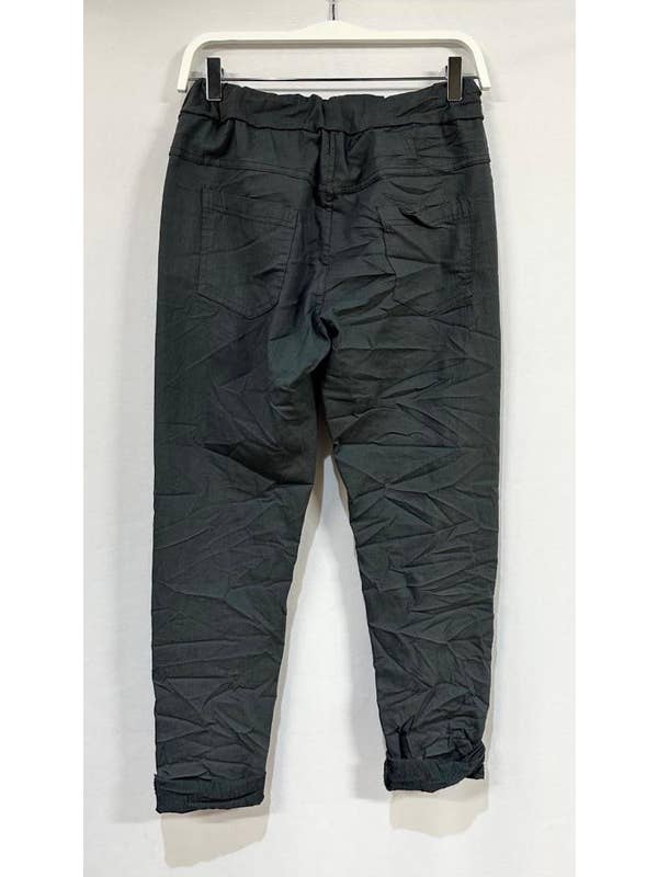VENTI6 - Wholesale Athletic Sweatpants/Joggers - Women's - SOLID DRAWSTRING CRINKLE JOGGERS (6175-SOLID)13