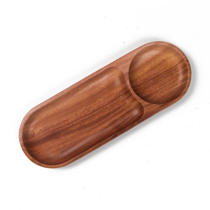 Khaya Wood - Chip & Dip Tray - Eco-friendly - Hand made for wholesale by Khaya Woodware