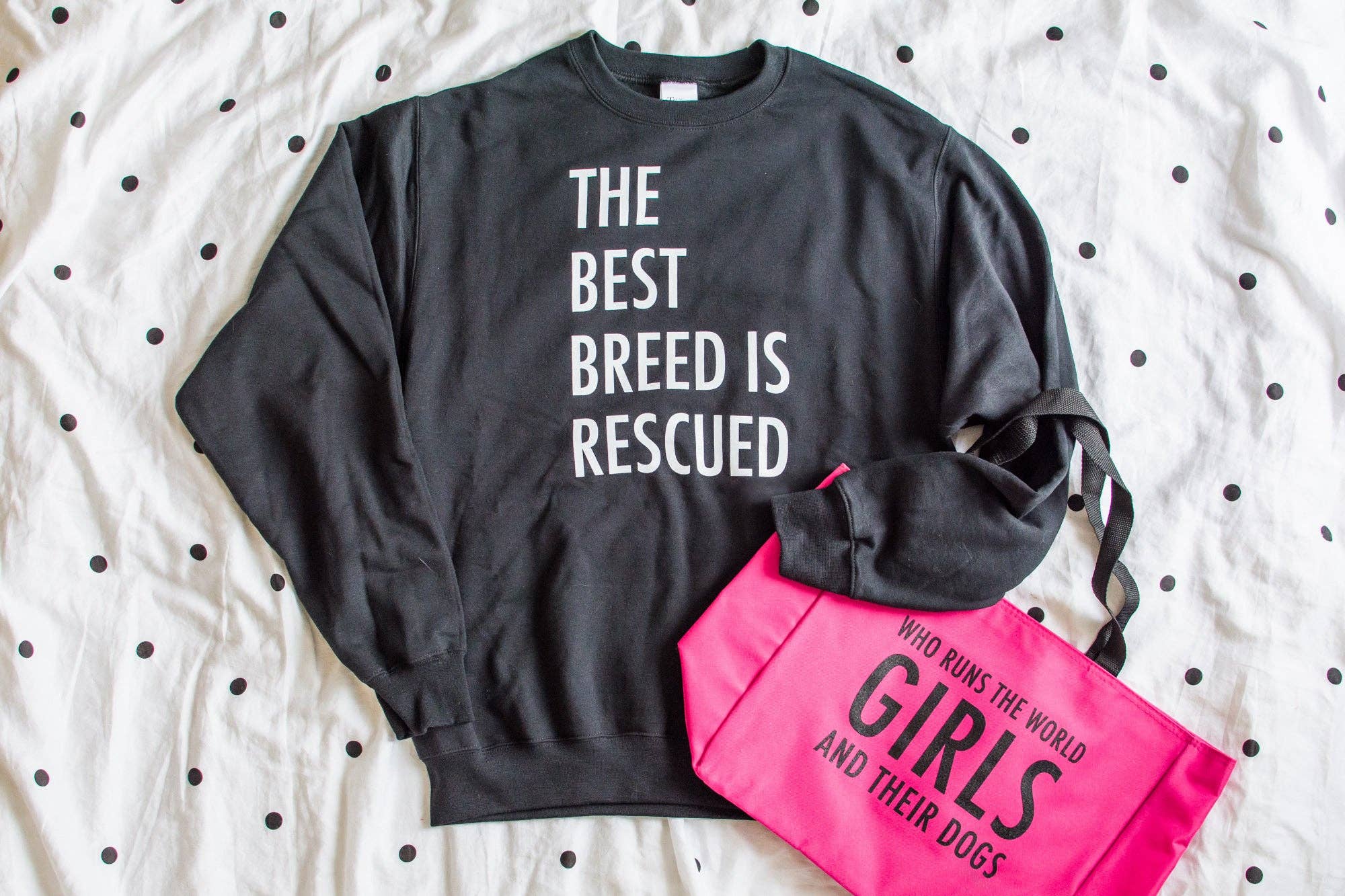 Take it 'N' Leave it - Wholesale Graphic Sweatshirt - Unisex - The Best Breed is Rescued1