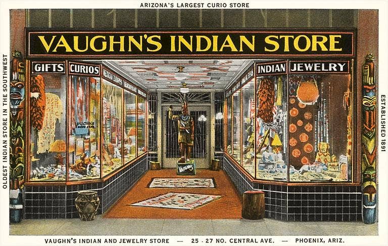 Found Image Press - Wholesale Sticker - Sticker AZ-209 Vaughn's Indian Store, Phoenix0