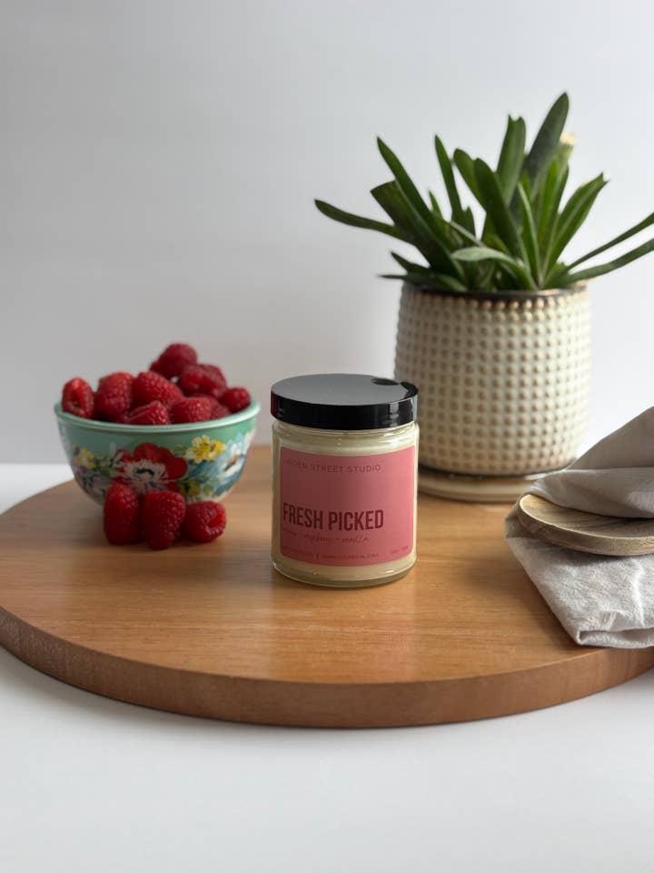 Fresh Picked Soy Candle for wholesale by Linden Street Studio